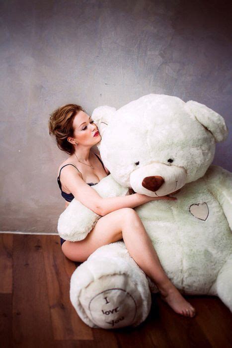 sexy girls love cuddling with teddy bears 39 pics
