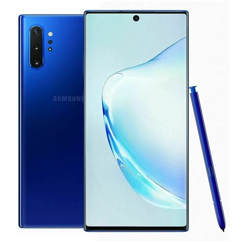 samsung galaxy note   aura blue factory unlocked gb smartphone refurbished