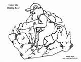 Hiking Coloring Bear Pages Getdrawings Drawing Popular sketch template