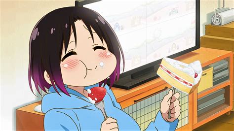 Hd Wallpaper Kobayashi San Chi No Maid Dragon Elma Cute Eating