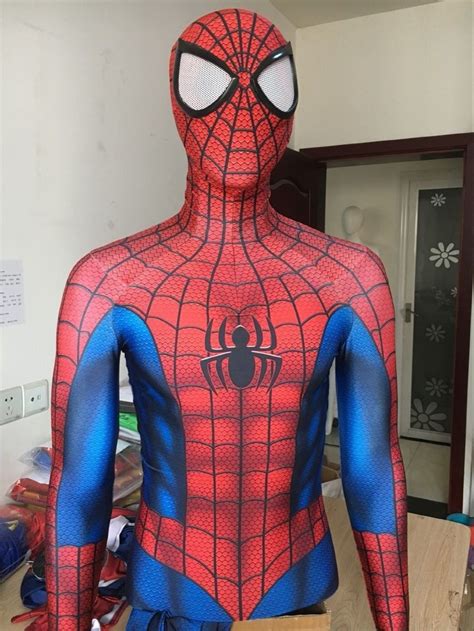 high quality new spider man superhero costume 3d print fullbody