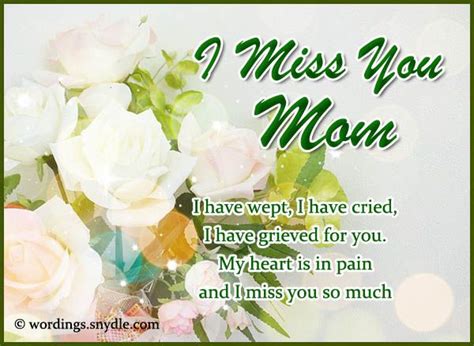 I Miss You Messages For Mom Who Passed Away Having A Mother In Life Is
