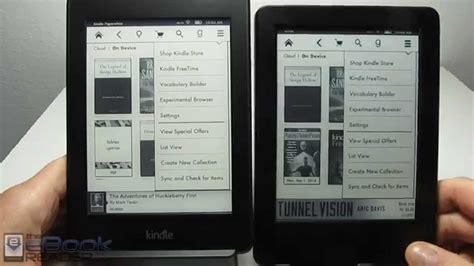 kindle paperwhite   basic kindle touch comparison review youtube