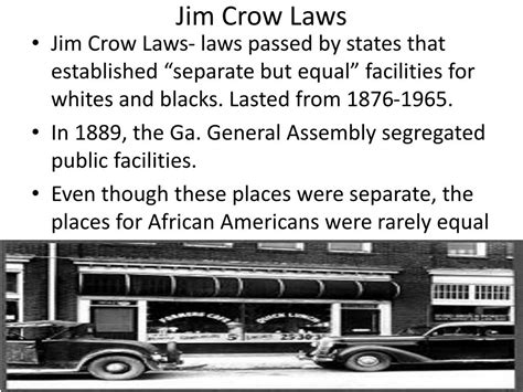 Ppt Jim Crow Laws Powerpoint Presentation Free Download Id 1662648