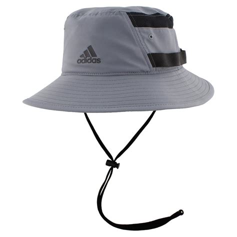 adidas bucket hat mens victory iii  gray black
