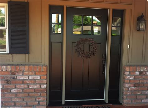 replacing mahogany door  fiberglass door   sidelights
