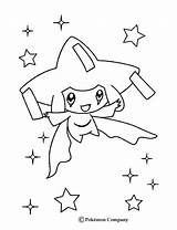 Jirachi Coloring Pages Pokemon Print Color Kids sketch template