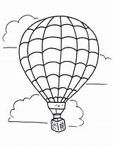 Air Hot Balloon Coloring Balloons Blue Search Pages Clipart sketch template