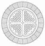 Mandala Kleurplaten Keltische Atelier Voor Volwassenen Keltisch Symbolen Bewaren Knoop sketch template