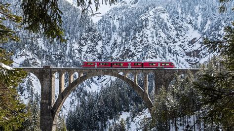 bernina express europes  scenic train ride takes  places