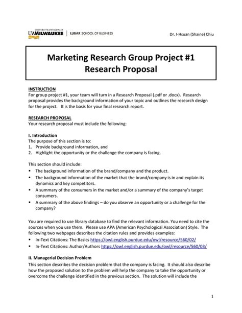 marketing plan proposal template