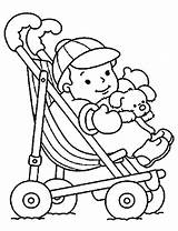 Baby Coloring Doll Pages Stroller Boy Alive Drawing Printable Print Kids Pushing Mom Cute Getcolorings Color Template Clipartmag Carriage Getdrawings sketch template