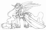 Nightmare Moon Coloring Pages Pony Little Drawing Ii Sketch Mlp Cruel Print Man Color Printable Coloringhome sketch template