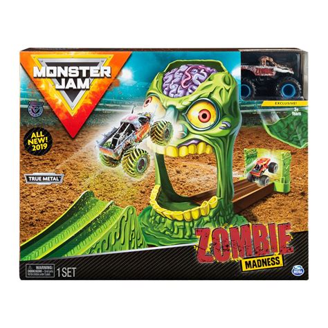 monster jam zombie madness playset  exclusive   scale die cast