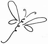 Dragonfly Drawing Clip Clipart Simple Outline Tattoo Dragon Line Border Dessin Libellule Abstract Cliparts Drawings Dragonflies Hope Cute Easy Fly sketch template