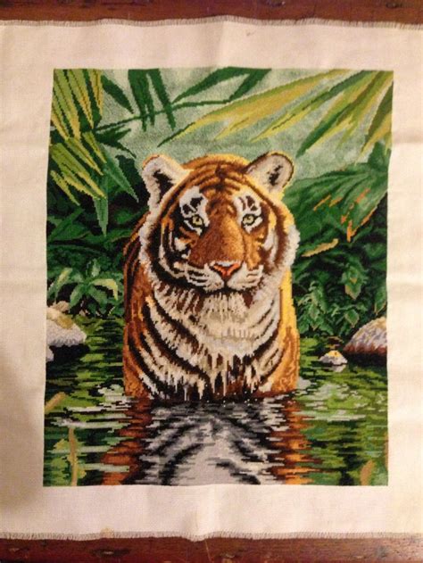 cross stitch tiger sewing patterns pinterest