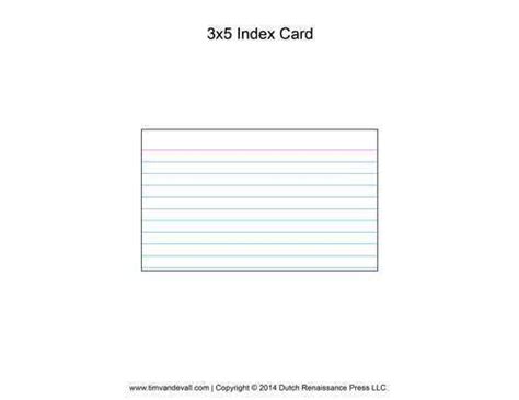 printable  index card template cards design templates