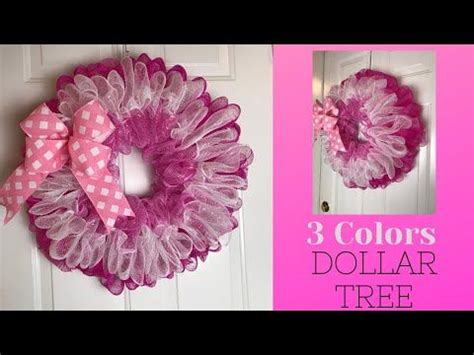 dollar tree  colors    deco mesh wreath