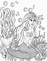 Coloring Mermaid Pages Mermaids Anemone Print Category Finfriends Just Click Navigation Posts sketch template