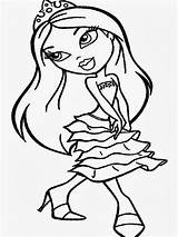Bratz Coloring Pages Printable Babies Colouring Kids Print Clipart Books Book Library Popular sketch template