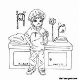 Coloring Pages Doctor Girl Printable Sheets Kids Playing Woman Cartoon Nurse Book Stamps Digi Adult Well Girls Print Craft Books sketch template