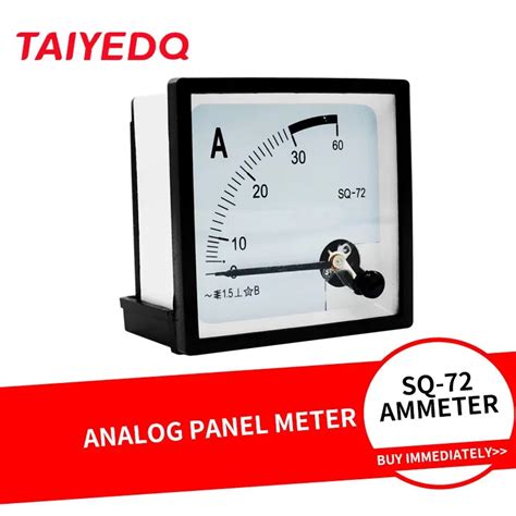 panel meter sq         ac analog ammeter square mm