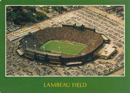 lambeau field  stadium postcards