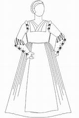 Kirtle Costumer sketch template