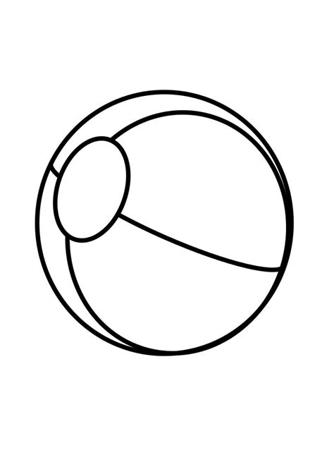 ball coloring clipart