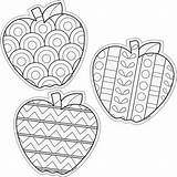 Coloring Pages Coloriage Color Cut Pommes Apples Outs Kids Apple Fall Colouring Designer Sheets Crafts Automne Mandala Fruits Fruit Colorier sketch template
