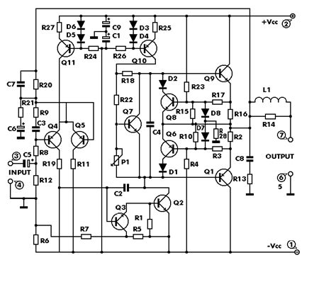 pcb power amplifier circuit diy circuit