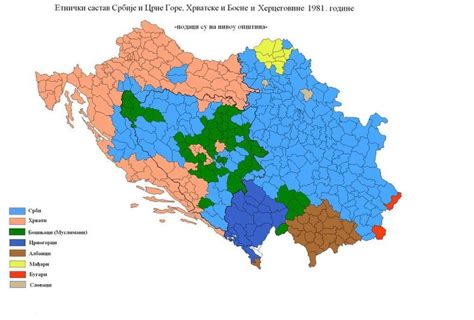 Etnička Karta Jugoslavije Karta