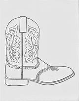 Cowboy Boots Coloring Boot Cowgirl Sketch Pages Dancing Western Paintingvalley Collection Clipart sketch template