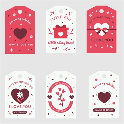 heart valentine gift tags    printables printablee