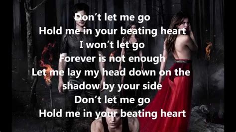 The Vampire Diaries Raign Don T Let Me Go Lyrics Youtube