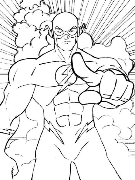 flash coloring coloring pages