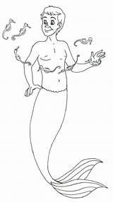 Merman Mermen Mermaids sketch template