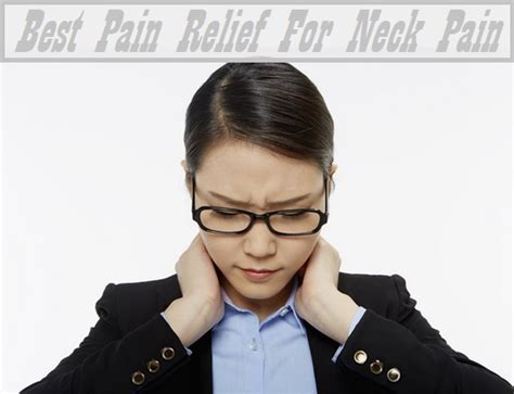 pain relief  neck pain