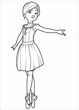 Ballerina sketch template