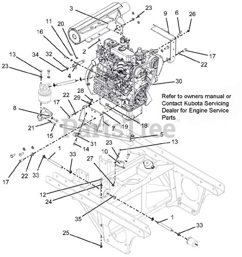 kubota  parts diagram
