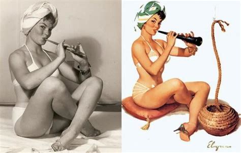 Gil Elvgren Painted Pinups And Models Juxtaposed 71 Pics Xhamster