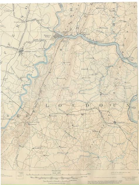 Map Loudoun 1893 History Of Loudoun County Virginia