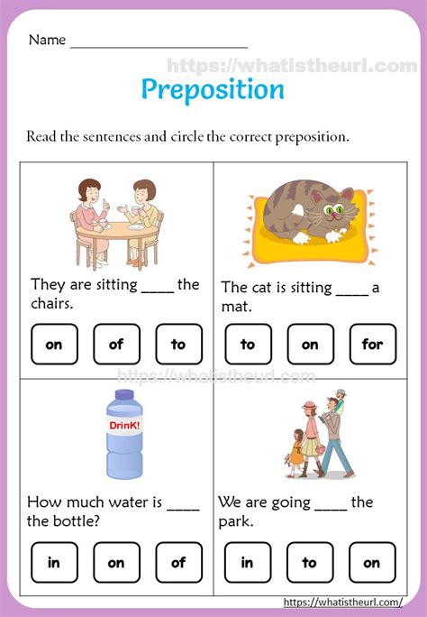 preposition worksheets  st grade preposition worksheets teacher