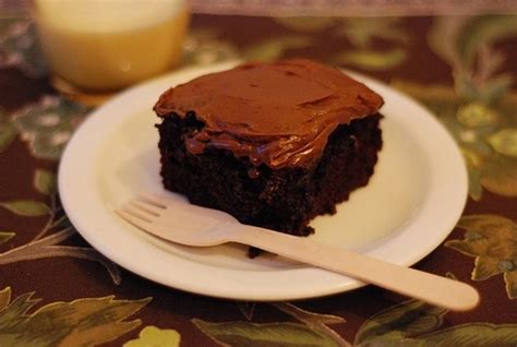 chocolate crazy cake   minute frosting recipe food glorious
