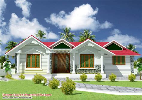 superb single floor design kerala house   sqft