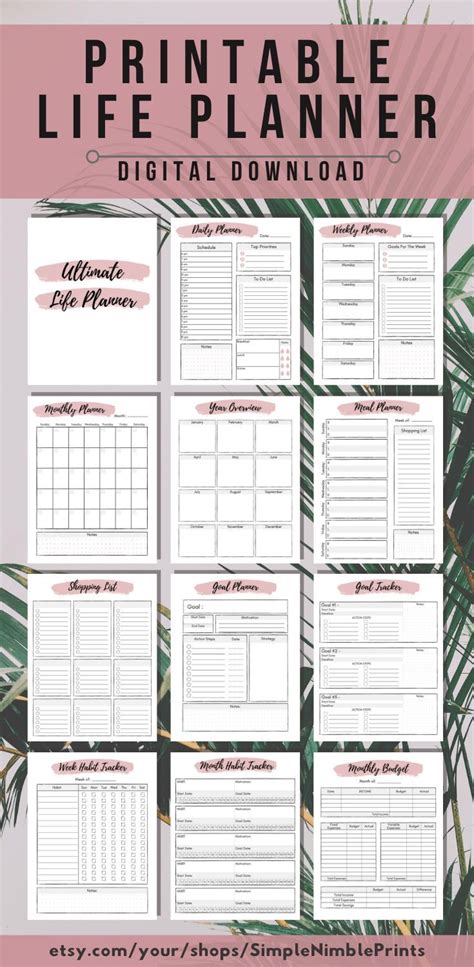 ultimate life planner life planner digital ultimate life binder