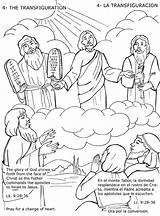 Luminosos Misterios Luminous Mysteries Transfiguration sketch template