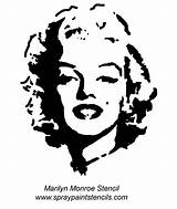Monroe Marilyn Silhouette Stencil Stencils Coloring Face Clip Pages Outline Painting Clipart Cliparts Marylin Google Tattoo Pop Version Dessin Library sketch template