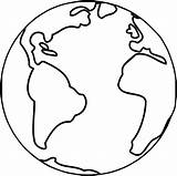 Globe Earth Coloring Outline Pages Printable Map Kids Sheets Easy Draw Neocoloring sketch template