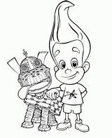 Neutron Jimmy Coloring Pages Kids Children Print Printable sketch template